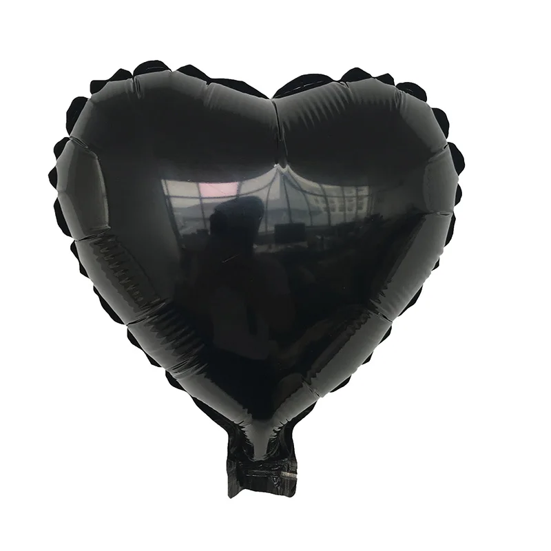 50pcs 10inch Heart Love Aluminum Foil Balloon Baby Shower Child Birthday Party Wedding Decor Supplies Air Balloons Globos