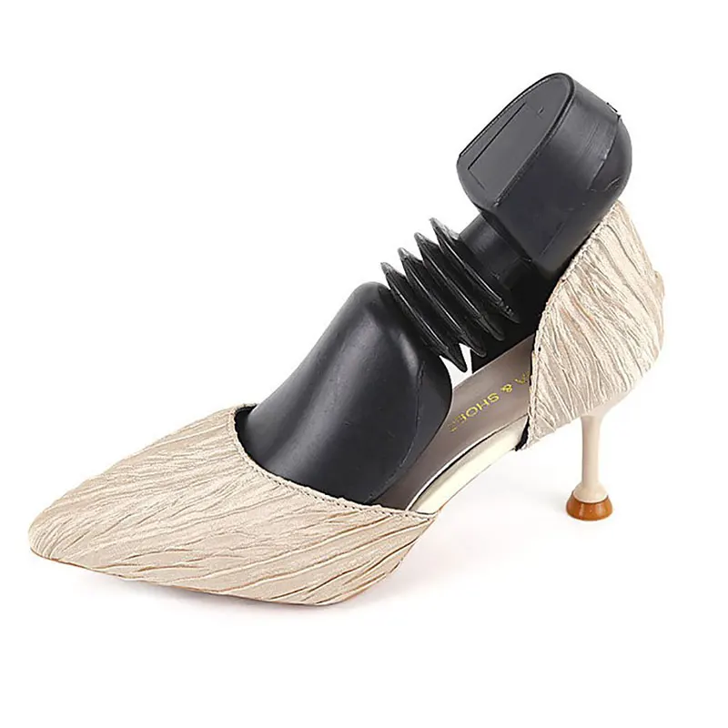 Household 1 pcs Practical Plastic Shoe Trees Adjustable Length Men/Women Shoe Trees Stretcher Boot Holder Organizers