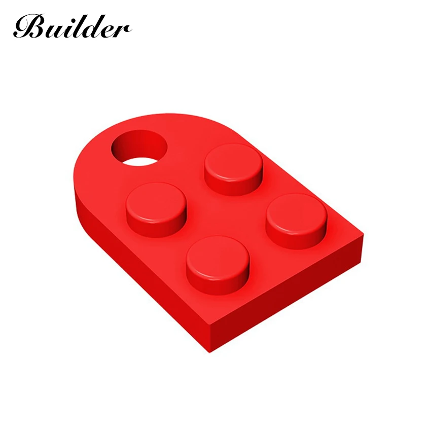 Building BlocksTechnological Part 2x2 Single-Sided Round-Edged Perforated Plate MOC Compatible Brands Bricks Children Toy 3176