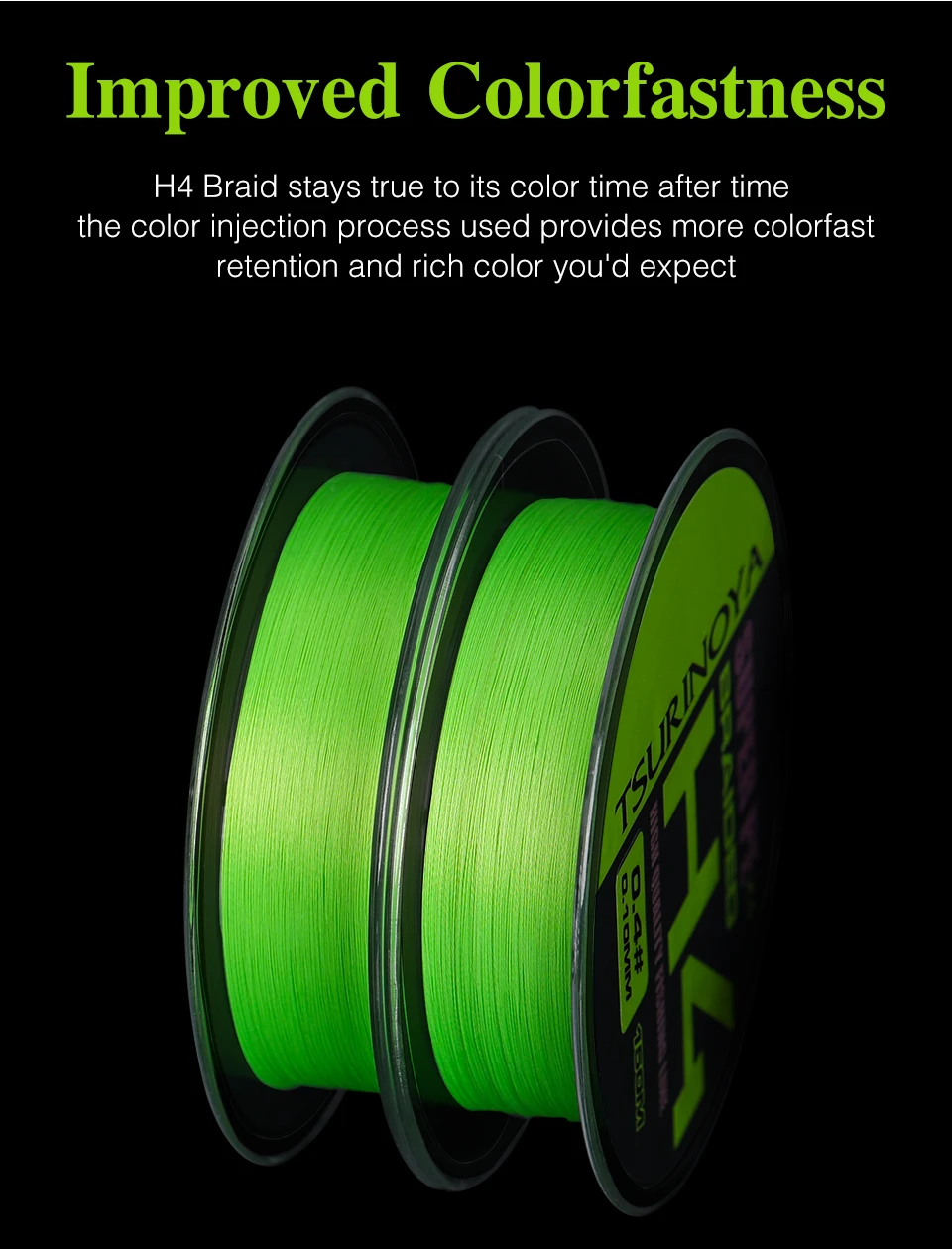 TSURINOYA 4 Weaves PE Fishing Line H4 4-8lb 150m Light Game Trout Game Long Casting 4 Strand Braided Smooth Multifilament Line