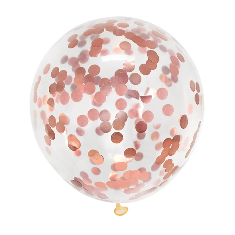 5/10/20pcs Gold Confetti Latex Balloons Glitter Clear Transparent Helium Balloon Wedding Baby Shower Birthday Party Decorations