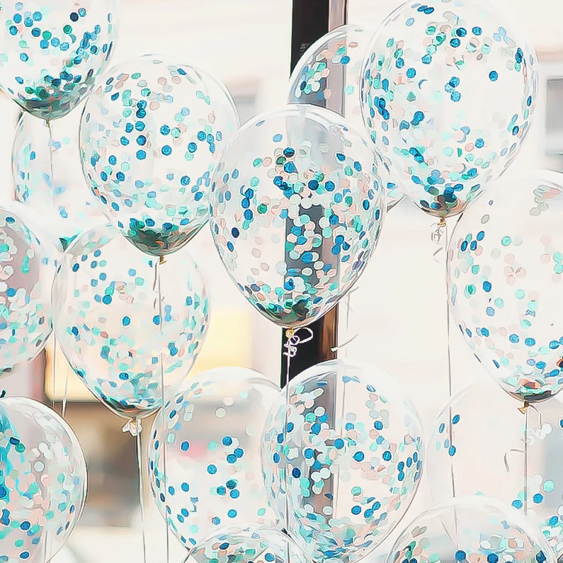 5/10/20pcs Gold Confetti Latex Balloons Glitter Clear Transparent Helium Balloon Wedding Baby Shower Birthday Party Decorations