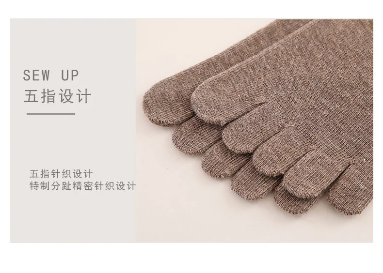 Women Five Finger 100 Cotton Socks Ladies Casual Comfortable Warm Separate Toe Socks Meias Solid Color White Black Short Sock