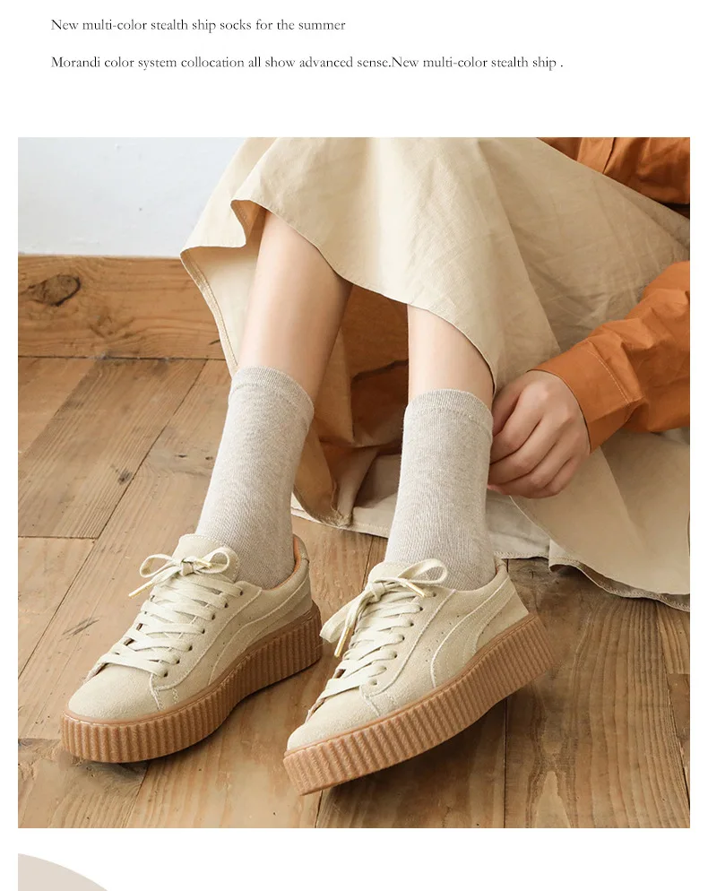 Women Five Finger 100 Cotton Socks Ladies Casual Comfortable Warm Separate Toe Socks Meias Solid Color White Black Short Sock