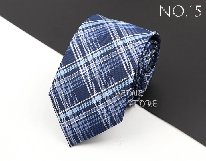 Fashion New Jacquard Woven Necktie For Men Classic Blue Pink Plaid Striped Business Wedding Formal Gravata Daily Wear Ties