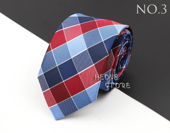 Fashion New Jacquard Woven Necktie For Men Classic Blue Pink Plaid Striped Business Wedding Formal Gravata Daily Wear Ties