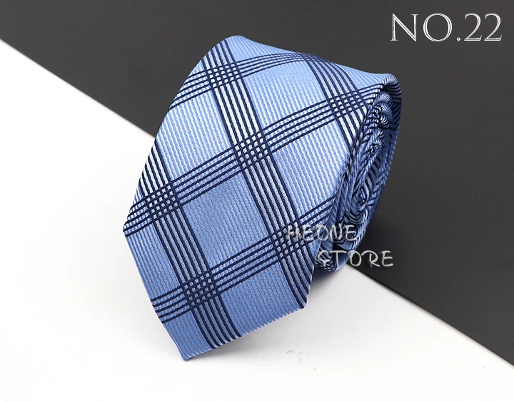 Fashion New Jacquard Woven Necktie For Men Classic Blue Pink Plaid Striped Business Wedding Formal Gravata Daily Wear Ties