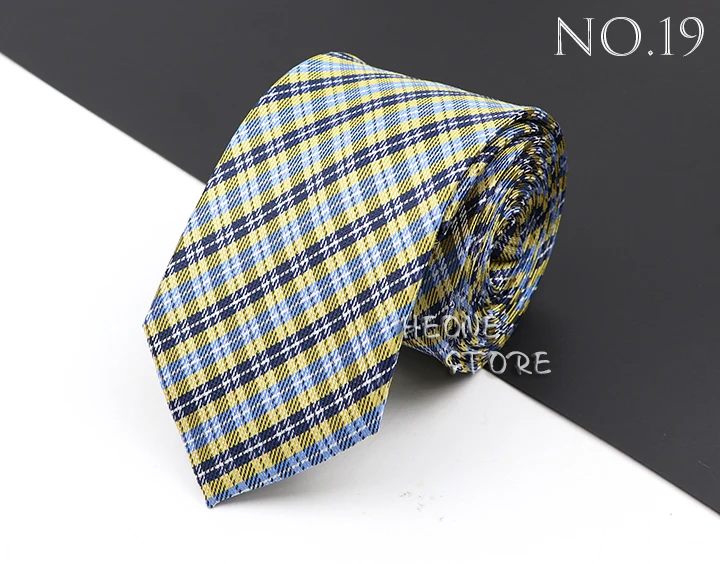 Fashion New Jacquard Woven Necktie For Men Classic Blue Pink Plaid Striped Business Wedding Formal Gravata Daily Wear Ties