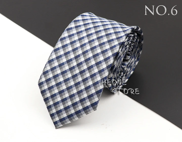 Fashion New Jacquard Woven Necktie For Men Classic Blue Pink Plaid Striped Business Wedding Formal Gravata Daily Wear Ties