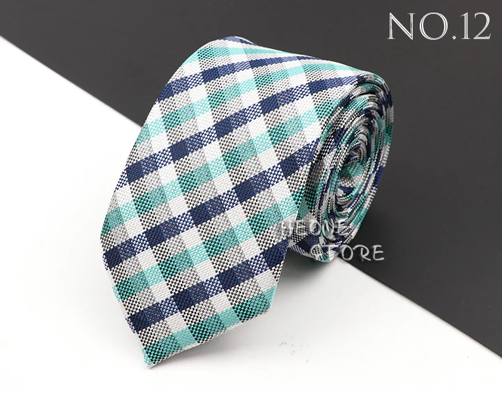 Fashion New Jacquard Woven Necktie For Men Classic Blue Pink Plaid Striped Business Wedding Formal Gravata Daily Wear Ties