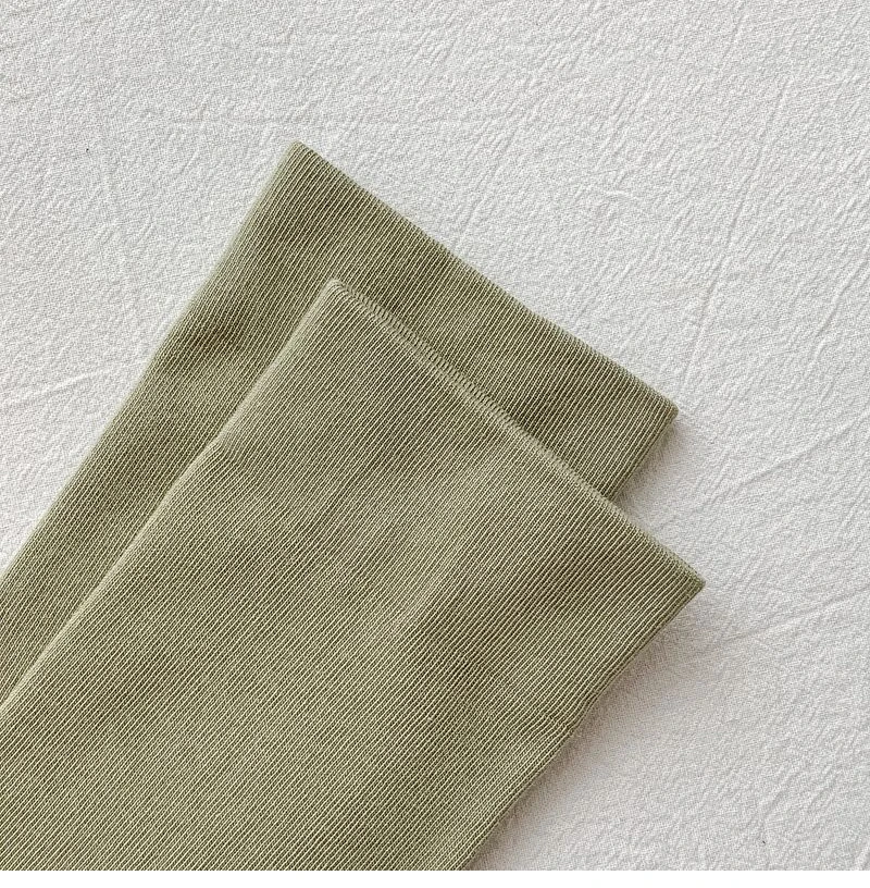 Women Socks New Fashion Candy Color Soft Long Socks Girls Cute Korea Style Breathable Casual Cotton Socks Female Plain Comfort