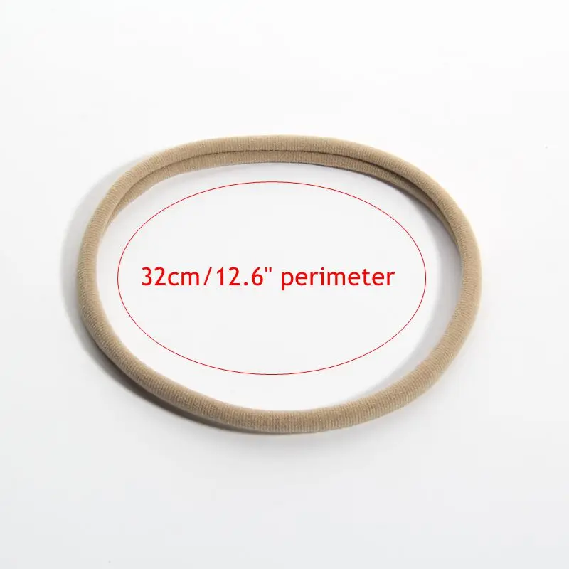 40pcs/lot 10CM In Dia Nylon Headband Elastic Hair Accessories 32cm In Perimeter Boutique Hairband Stretchy Head Wear Wrap
