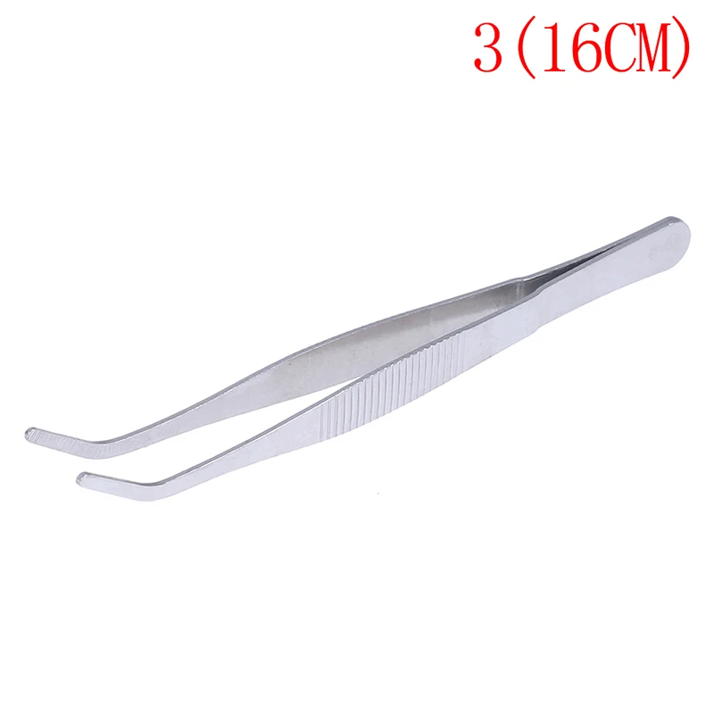 Stainless Multifuctional Steel Elbow Tweezers Aquarium Clear Clip Tool Medical Repair Tools 12.5/14/16/18/20/25/30cm