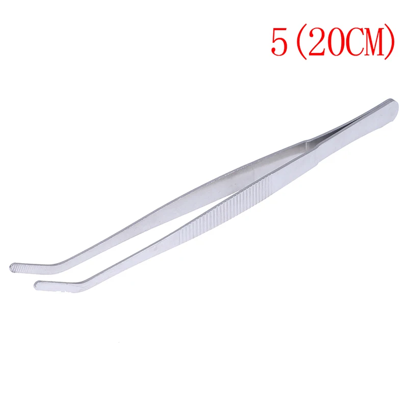 Stainless Multifuctional Steel Elbow Tweezers Aquarium Clear Clip Tool Medical Repair Tools 12.5/14/16/18/20/25/30cm