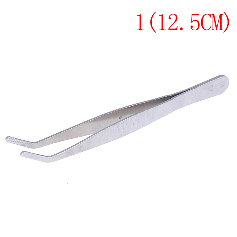 Stainless Multifuctional Steel Elbow Tweezers Aquarium Clear Clip Tool Medical Repair Tools 12.5/14/16/18/20/25/30cm