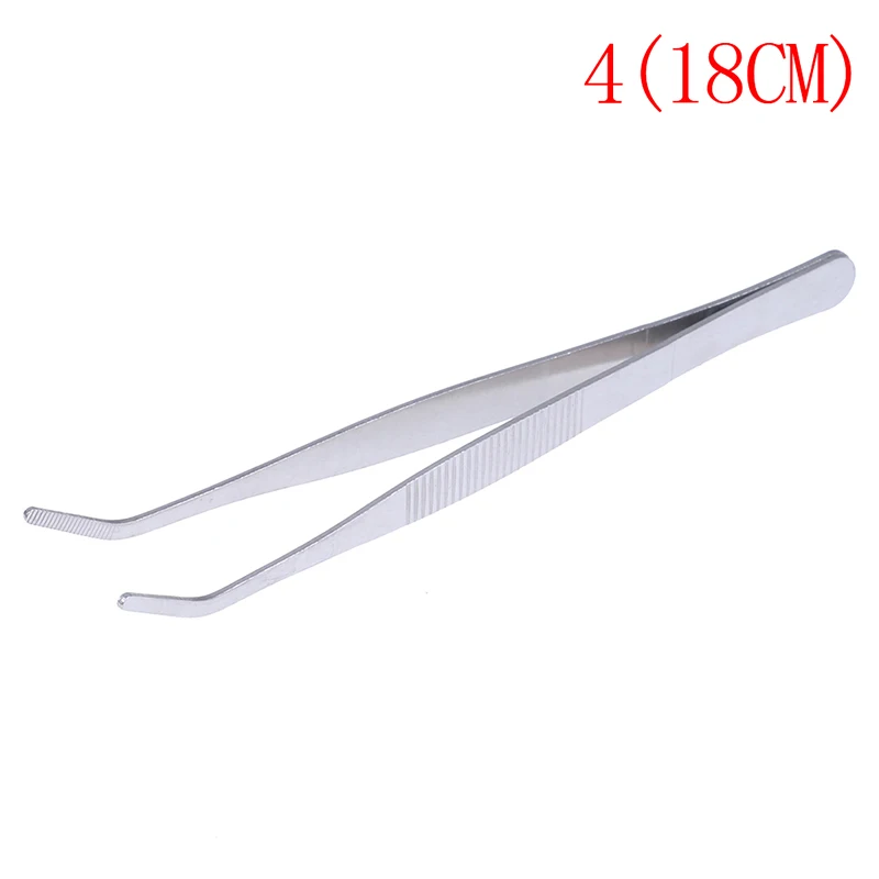 Stainless Multifuctional Steel Elbow Tweezers Aquarium Clear Clip Tool Medical Repair Tools 12.5/14/16/18/20/25/30cm