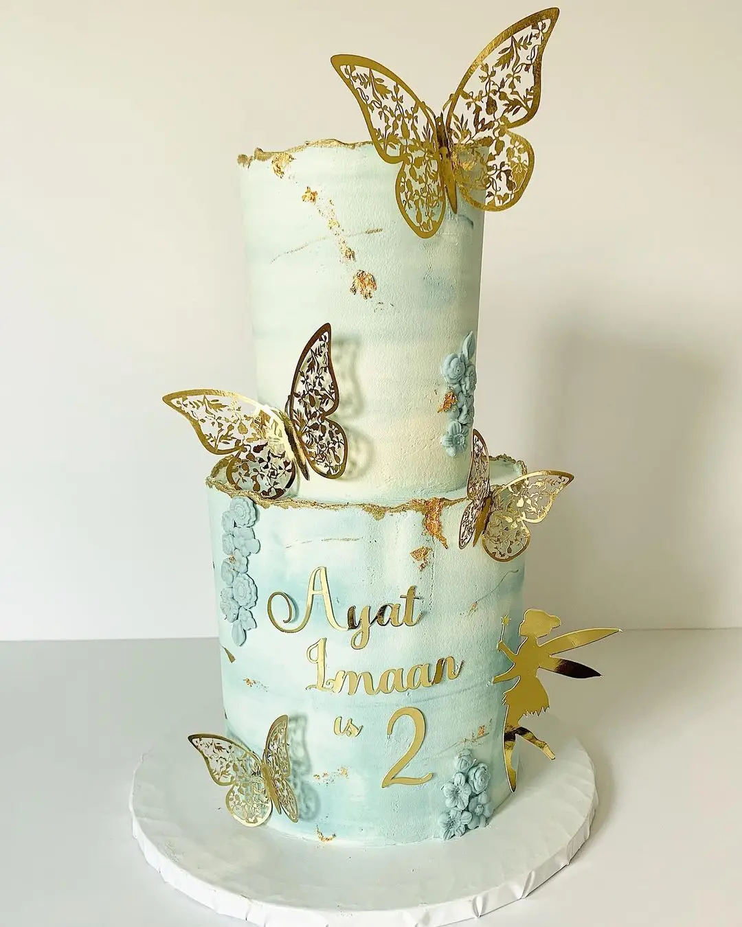 12Pcs Gold Butterfly Cake Decoration Topper for Girl Decorative Butterflies for Cake Decorating Items Birthday Party Supplies