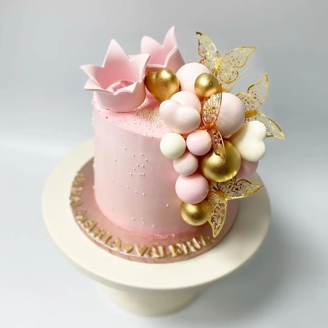 12Pcs Gold Butterfly Cake Decoration Topper for Girl Decorative Butterflies for Cake Decorating Items Birthday Party Supplies