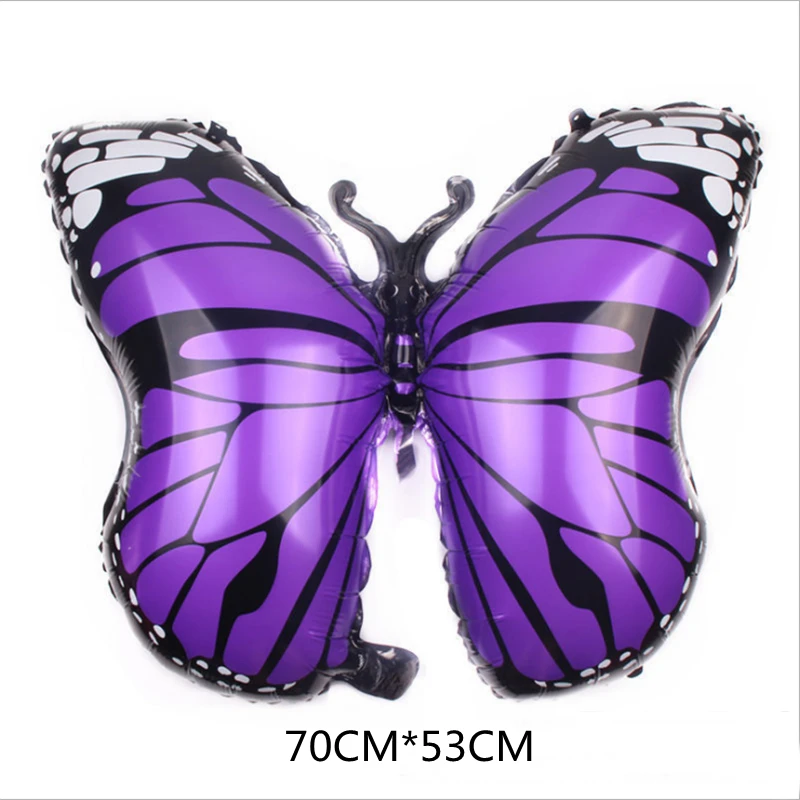 Butterfly Aluminum Balloon Large Laser Color Girl Birthday Party Decoration