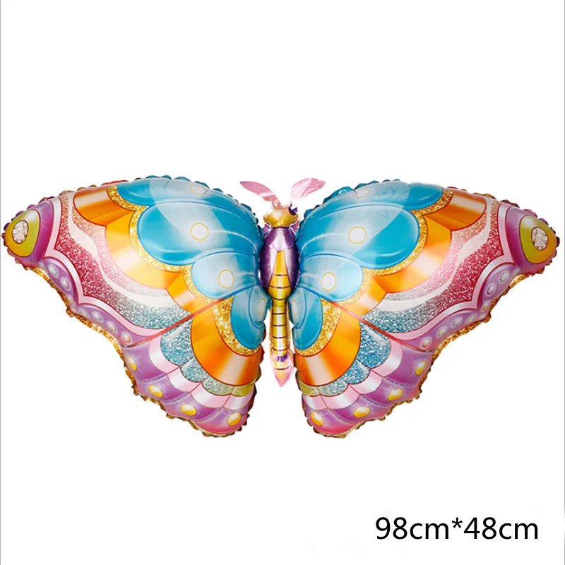 Butterfly Aluminum Balloon Large Laser Color Girl Birthday Party Decoration