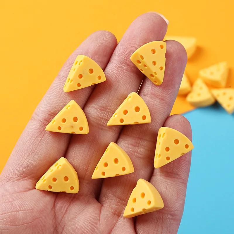 20 Pcs Mini Cheese Miniature Dollhouse Breakfast Pretend Play Kitchen Small Doll Food Toy Accessories