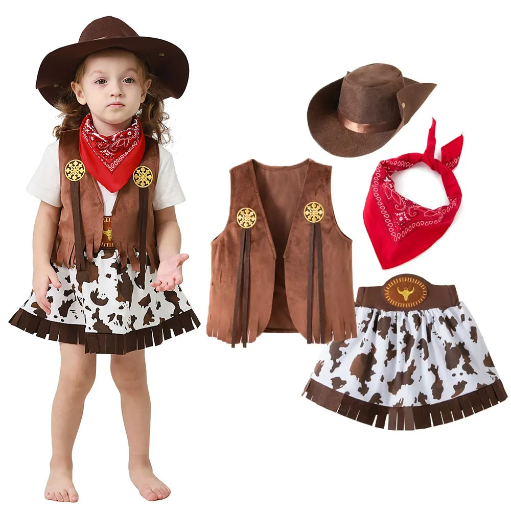Umorden Fantasia Purim Halloween Costumes for Baby Toddler Kids Child Boys Cow Boy Cowboy Costume Party Fancy Dress