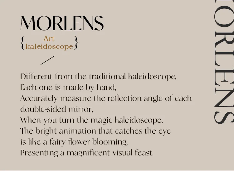 Morlens Handmade Realistic Series Kaleidoscope For Kids Children's Birthday Gifts Educational Tool Special Prize Fun Toys
