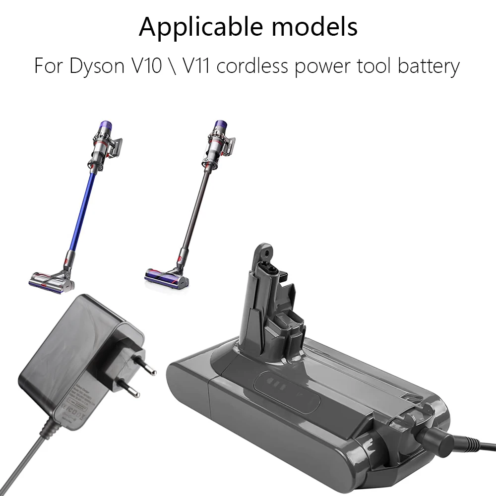 Charger For Dyson V10 V11 Vacuum Cleaner 30.45V / 1.1A Vacuum Cleaner battery Power Adapter EU Plug