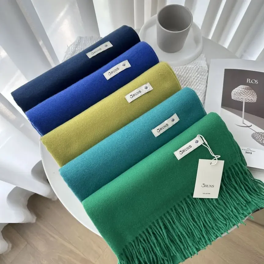 VISROVER 32 colorway Solid Winter Scarf For Women Fashion Female Shawl Cashmere Handfeeling Winter Wrap Warm Autumn Hijab Gift