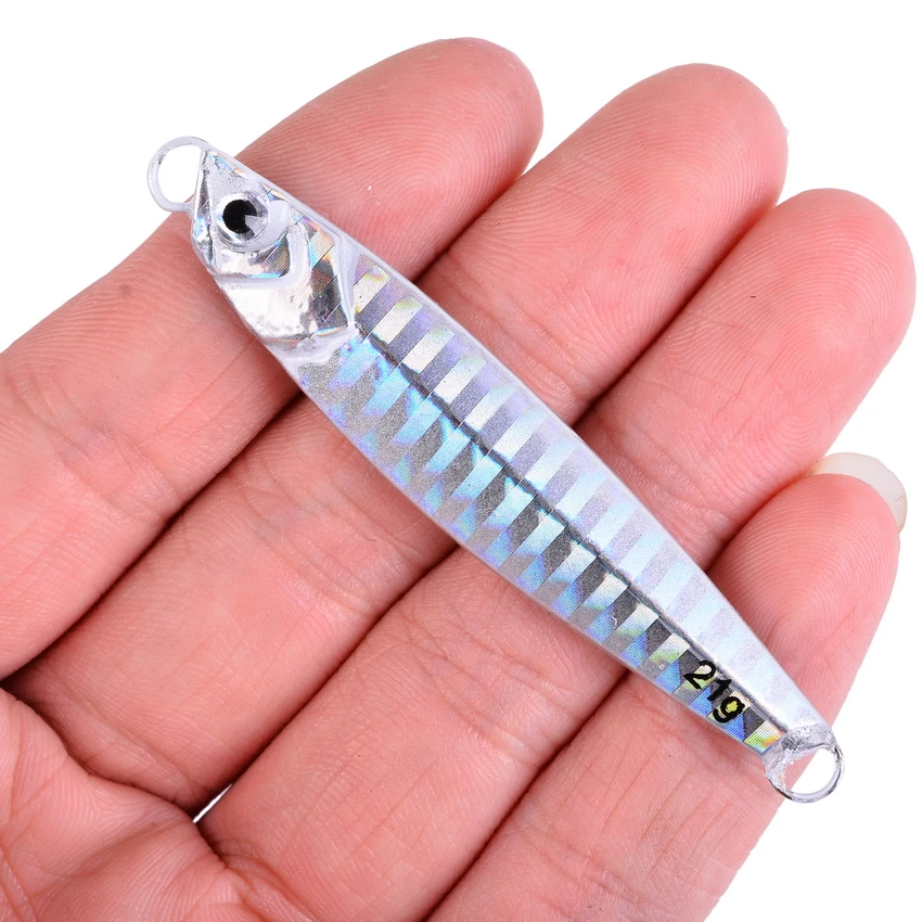 Fishing Glow Jigs 7g/10g/14g/21g/28g Lead Lure Shore Cast Metal Jig Spoon Sea Bass Casting Bait Artificial Fishing Lures