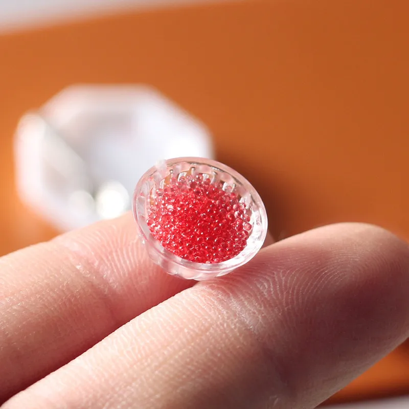 Dollhouse Miniature 1:12 Caviar Sushi Pretend Food for Blyth OB11 BJD Doll House Kitchen Toys Accessories