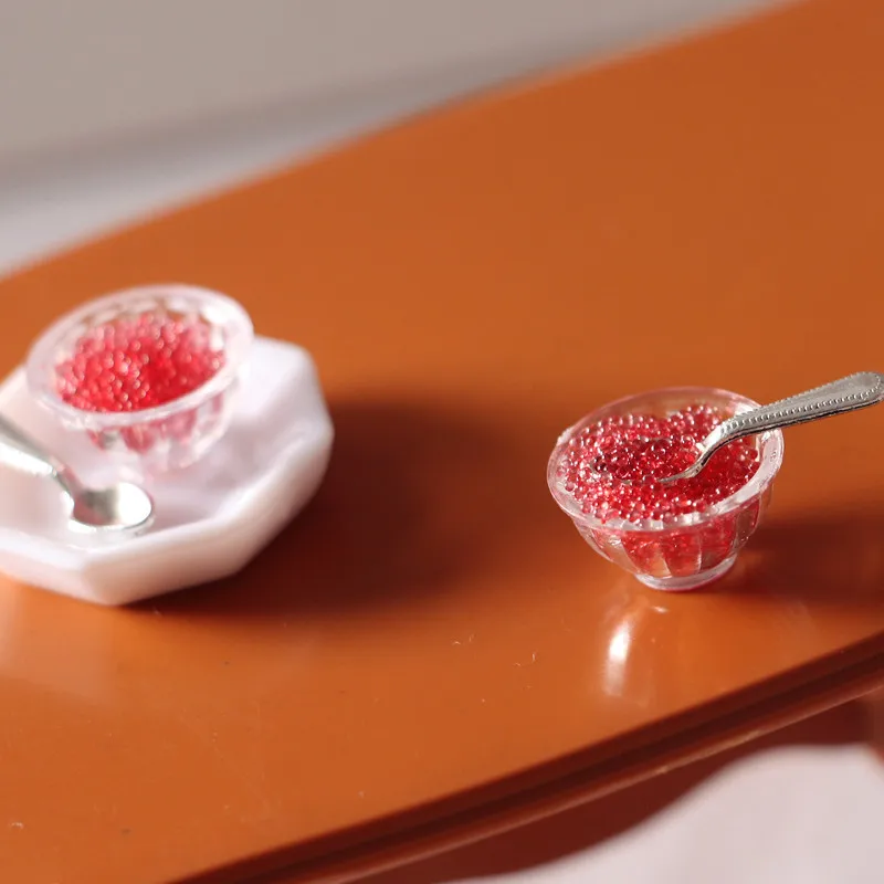 Dollhouse Miniature 1:12 Caviar Sushi Pretend Food for Blyth OB11 BJD Doll House Kitchen Toys Accessories