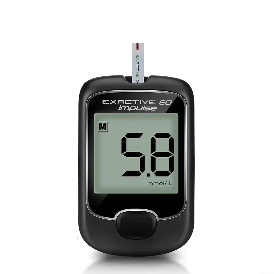 100 exatamente eq diabetes teste papel monitor de glicose no sangue doméstico totalmente automático hiperglicêmico medidor de gl