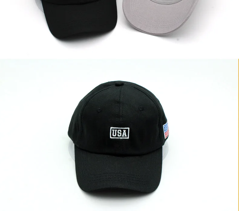 New Simplicity Hats American Flag USA Letters Embroidery Baseball Caps Men And Women Outdoor Sports Sunshade Caps