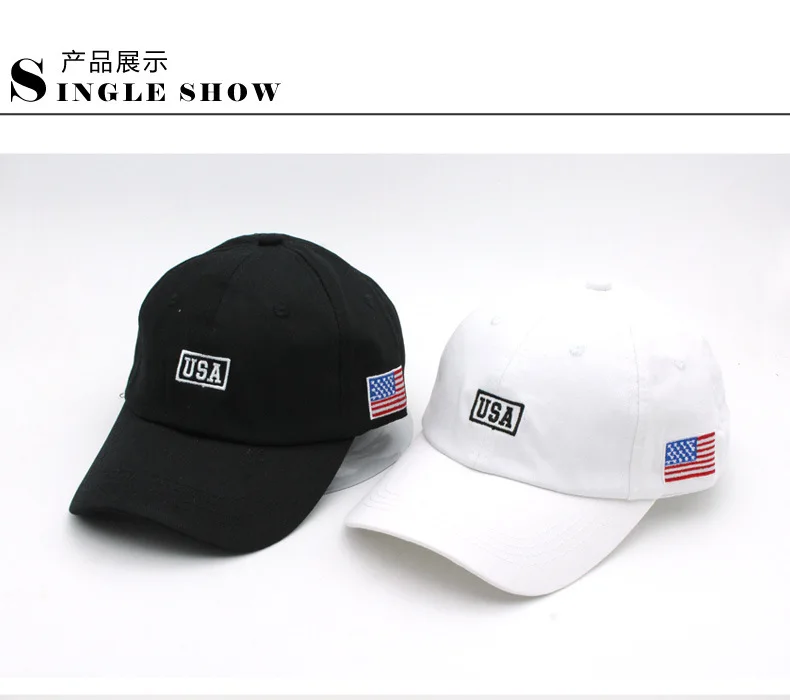 New Simplicity Hats American Flag USA Letters Embroidery Baseball Caps Men And Women Outdoor Sports Sunshade Caps