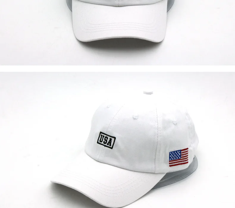 New Simplicity Hats American Flag USA Letters Embroidery Baseball Caps Men And Women Outdoor Sports Sunshade Caps
