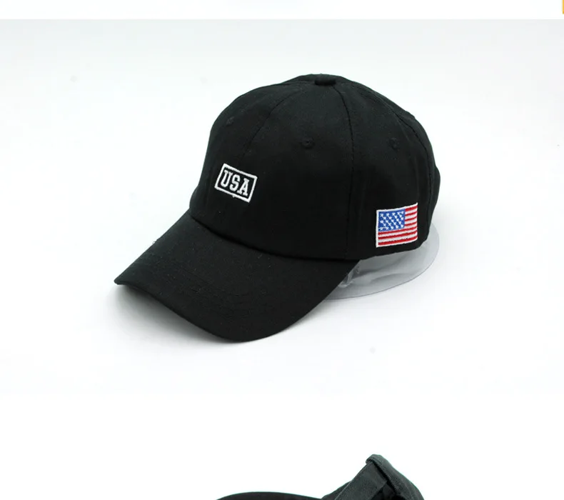 New Simplicity Hats American Flag USA Letters Embroidery Baseball Caps Men And Women Outdoor Sports Sunshade Caps