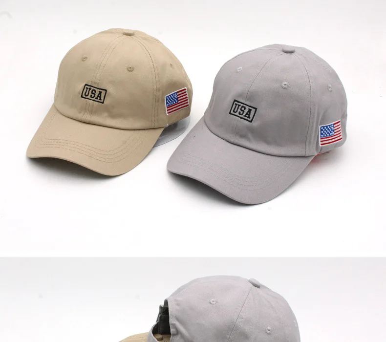 New Simplicity Hats American Flag USA Letters Embroidery Baseball Caps Men And Women Outdoor Sports Sunshade Caps