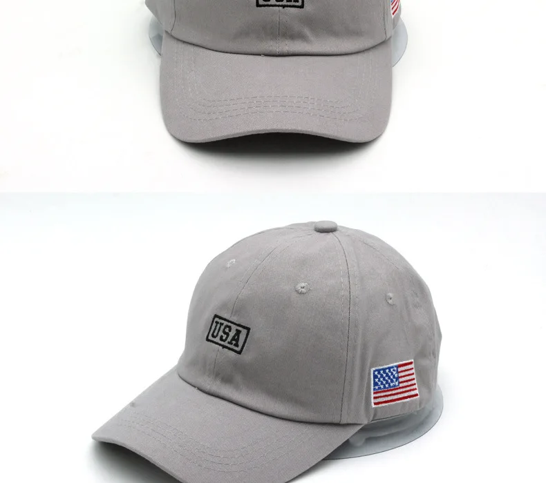 New Simplicity Hats American Flag USA Letters Embroidery Baseball Caps Men And Women Outdoor Sports Sunshade Caps