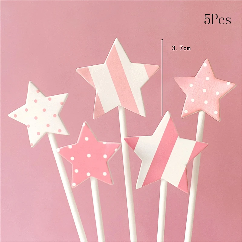 Farm Animal Cake Decoration Cows Sheep Pig Acrylic Ladder Happy Birthday Flags Cake Topper For Baby Shower Birthday Party Decor