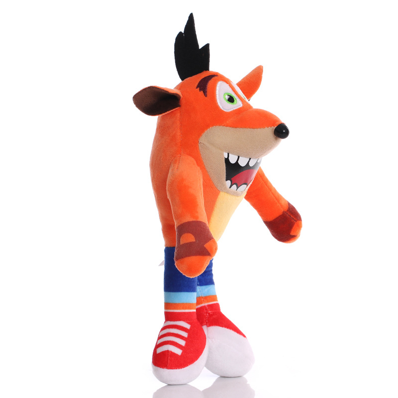 2pcs/Lot 26cm New Arrival Anime Crash Bandicoot Plush Toys Cartoon Animal Aku Crash Soft Stuffed Plush Dolls Kids Christmas Gift