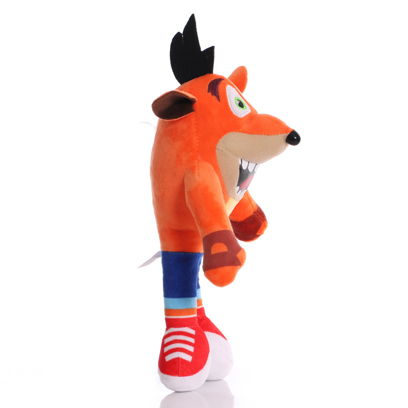 2pcs/Lot 26cm New Arrival Anime Crash Bandicoot Plush Toys Cartoon Animal Aku Crash Soft Stuffed Plush Dolls Kids Christmas Gift