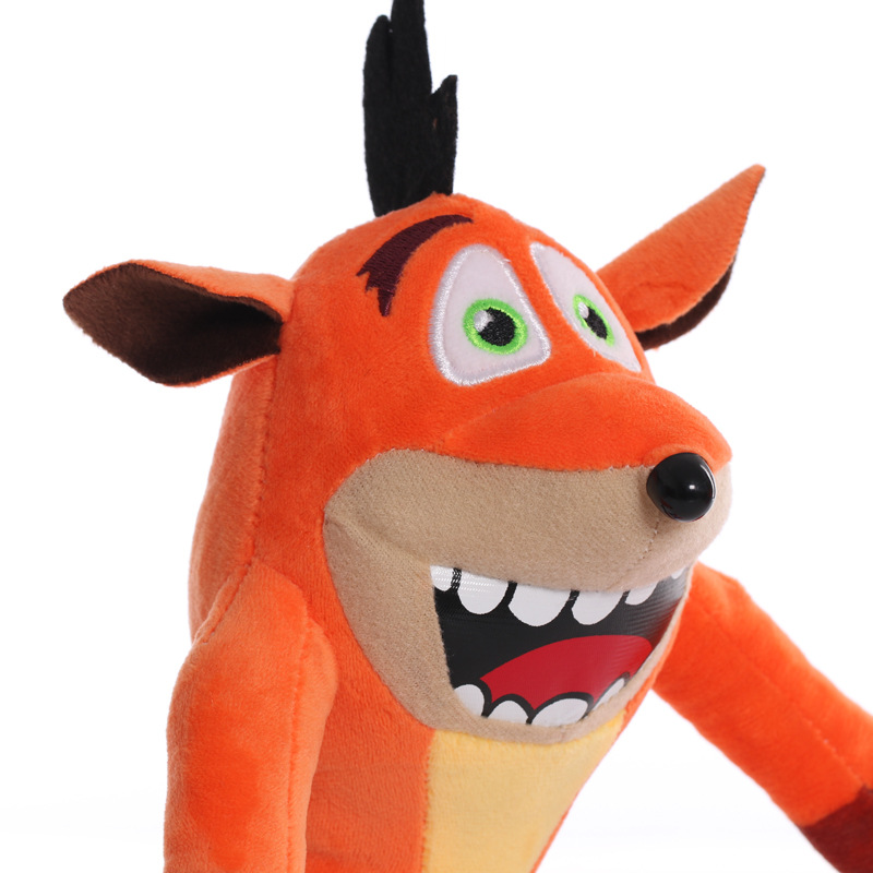 2pcs/Lot 26cm New Arrival Anime Crash Bandicoot Plush Toys Cartoon Animal Aku Crash Soft Stuffed Plush Dolls Kids Christmas Gift