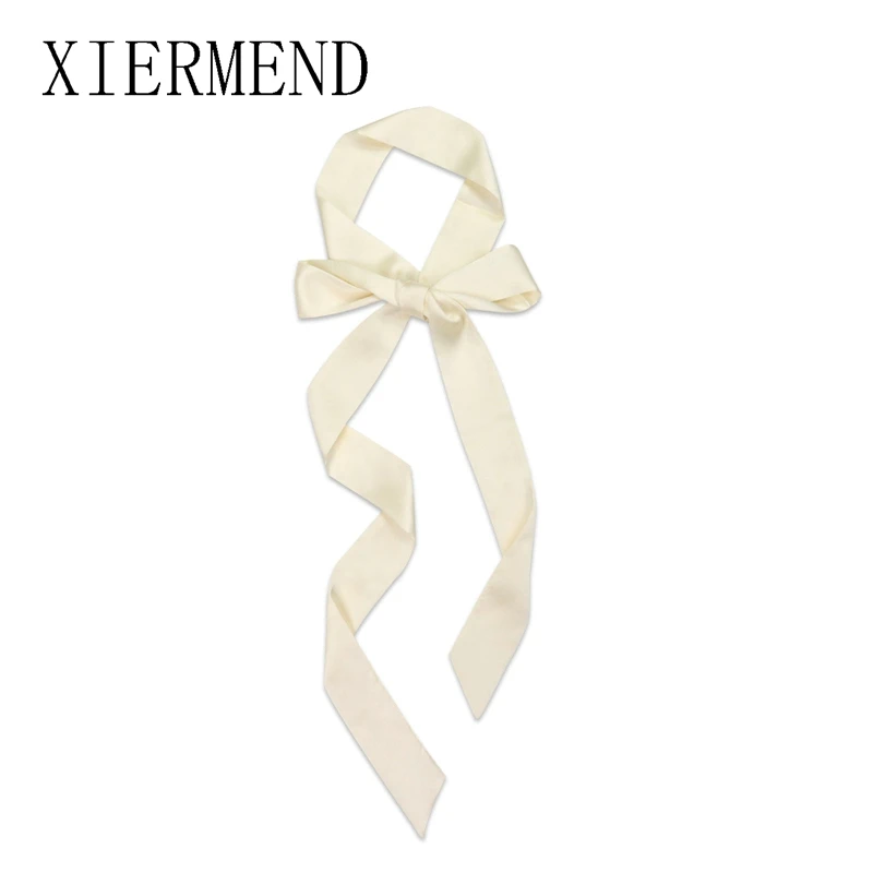Small temperament contracted long pure color scarf scarves, women spring and autumn fashion bag ribbon belt skinny scarf