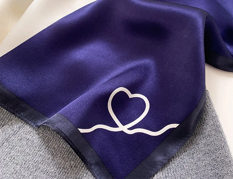 New Scarf 100% Silk Bandana Women Square Scarves Wrap Kerchief Elegant Spring Fashion Luxury High Quality Headband Hijab Shawls