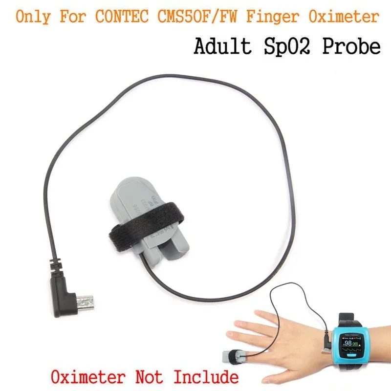 CONTEC CMS50F Wrist Pulse Oximeter CE Certified Wireless Digital Finger SpO2 Monitor With Alarm For Sleep Overnight Tracking