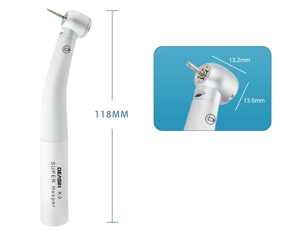 Dental 9000L Fiber Optic LED High Speed Handpiece Dental Air Turbine for Kavo Coupling with Fiber Optic Dental Material