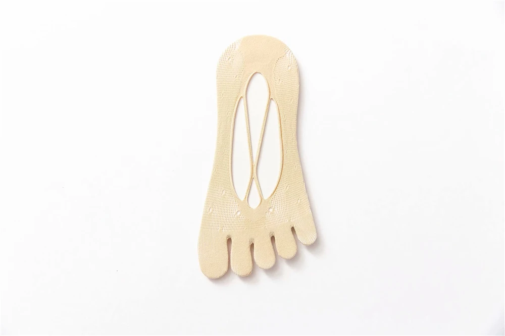 Women Summer Five-Fingers Sling Socks Ultrathin Funny Toe Invisible Sokken Silicone Non-Slip Anti-Friction Foot Protector