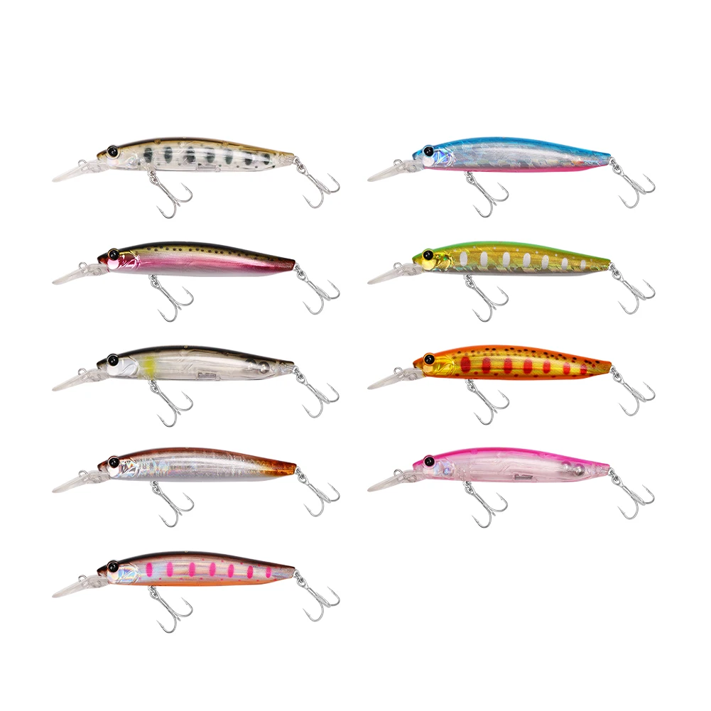 BassLegend Japan Fishing Sinking MDS Minnow Jerkbait Trout Cherry Blood Bass Pike Hard Lure 82S 82mm 9g