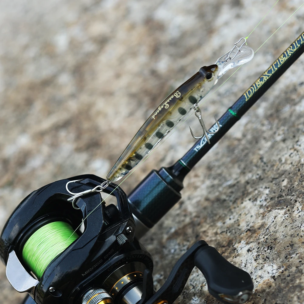 BassLegend Japan Fishing Sinking MDS Minnow Jerkbait Trout Cherry Blood Bass Pike Hard Lure 82S 82mm 9g